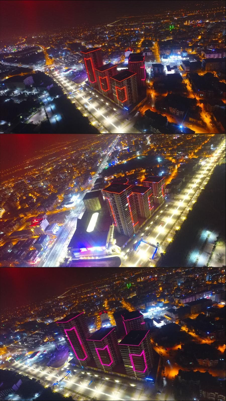 Kule Residence RGB Cephe Aydınlatma - Görsel 1