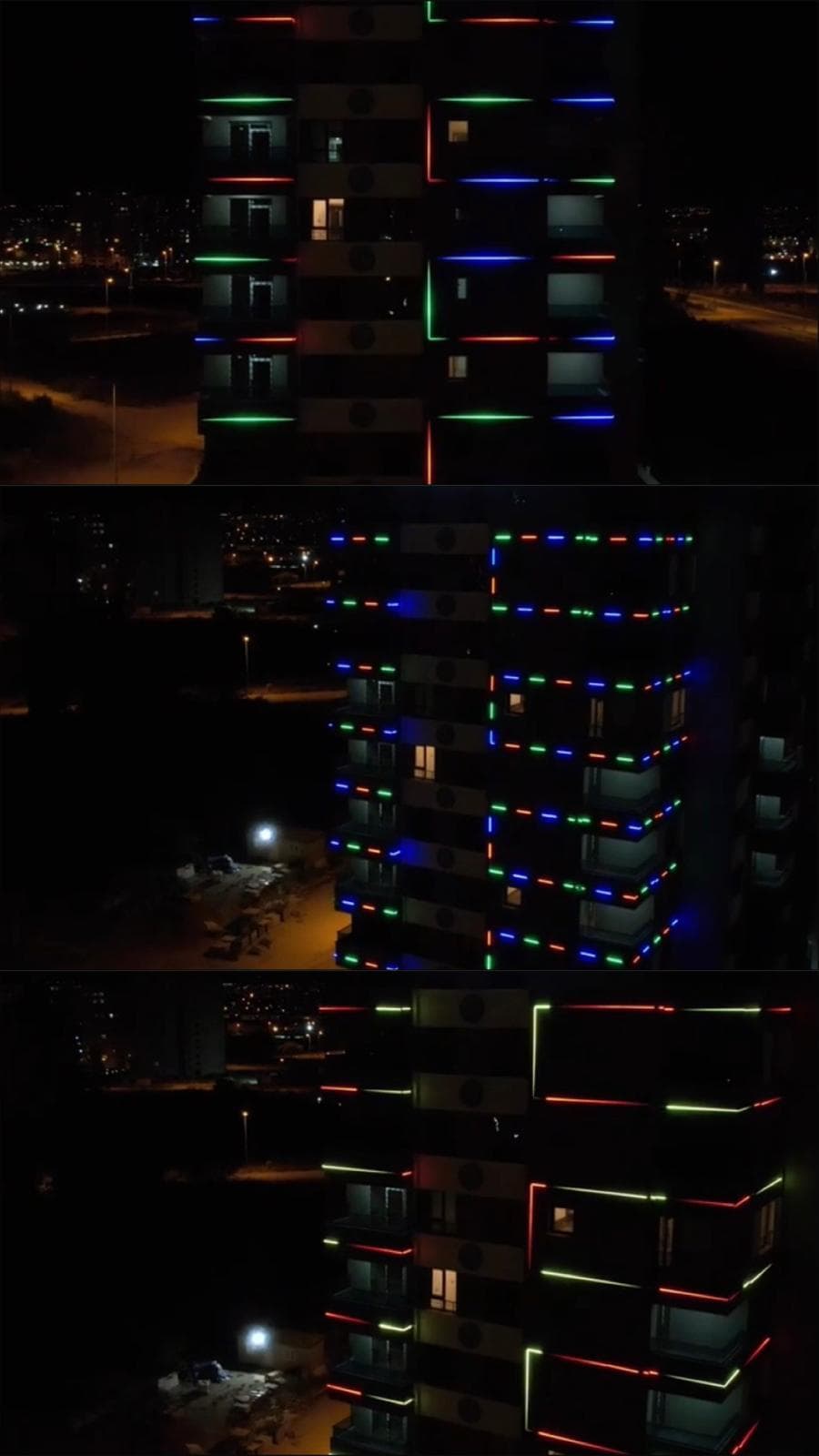 Kule Residence RGB Cephe Aydınlatma - Görsel 2